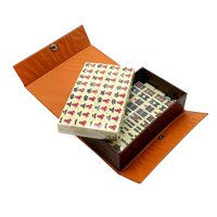 Magideal - Juego De Mahjong Chino Antiguo Con Estuche De Viaje Juego De Mahjong De Viaje Para Adultos, Niños Y Niñas , Como Se Muestra, Mahjong 2 Cm × 1,4 Cm ×