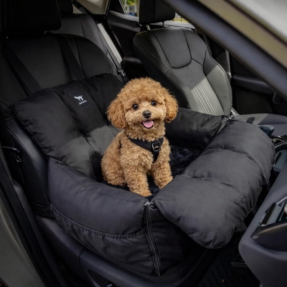 Asiento de coche para perros JACKO & CO Premium, seguro y acogedor para perros pequeños