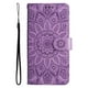 thumbnail image 5 of Funda tipo cartera FOXDOCK para Samsung Galaxy S25 FE , diseño girasol en relieve, cuero PU, cierre magnético, soporte y tarjetero, 5 of 5