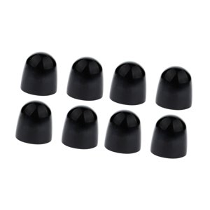 Magideal - Juego De 8 Piezas De Tapas De Tornillos Para Inodoro, Piezas Para Inodoro, Fácil Instalación, Práctica Tapa Redonda Para Inodoro Para Uso Doméstico , Negro