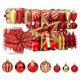 thumbnail image 1 of Set de 106 adornos esféricos navideños SHareconn en rojo y dorado, 1 of 6
