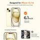 thumbnail image 2 of Protector de pantalla UnbreakCable para iPhone 15/16 de 6.1 pulgadas, paquete de 2, 2 of 9