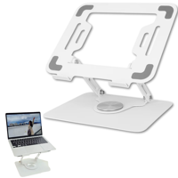 Irm - Soporte Para Notebook Blanco Laptop Tablet Ipad Base Rotación 360