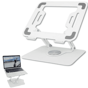 Irm - Soporte Para Notebook Blanco Laptop Tablet Ipad Base Rotación 360