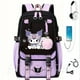 thumbnail image 1 of Purple Kuromi&nbsp;Backpack Junior High School Students School Bags capacity Casual Laptop Patchwork Students Mochilas, 1 of 3