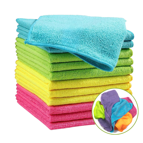 Genérica - Paño Multiuso Microfibra 40X40Cm Pack 5 Unidades