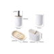 thumbnail image 2 of Set De Baño 4 Piezas Ducha Elegante Bambu Dispensadores BLANCO, 2 of 5
