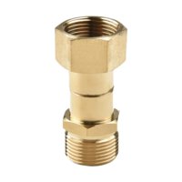 Magideal - Arandela De Presión Accesorios De Conexión Rápida Conector Giratorio De Cobre 3/8 Pulgadas Npt M22 Anti-Ajuste 360 Degree Adaptador Giratorio De Rotación M22 14 Mm