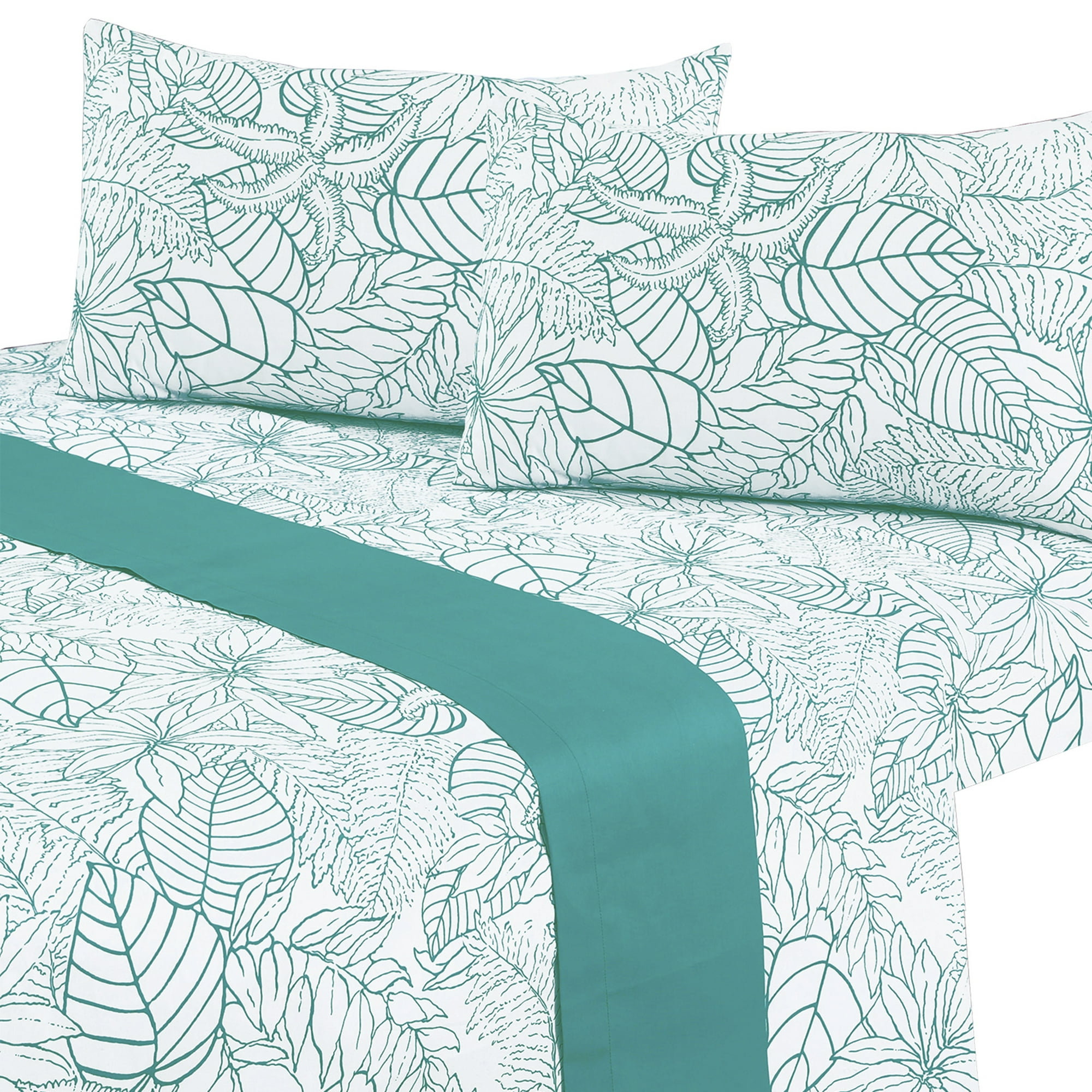 Mallorca - Juego De Sábanas T144 King Borneo Turquesa