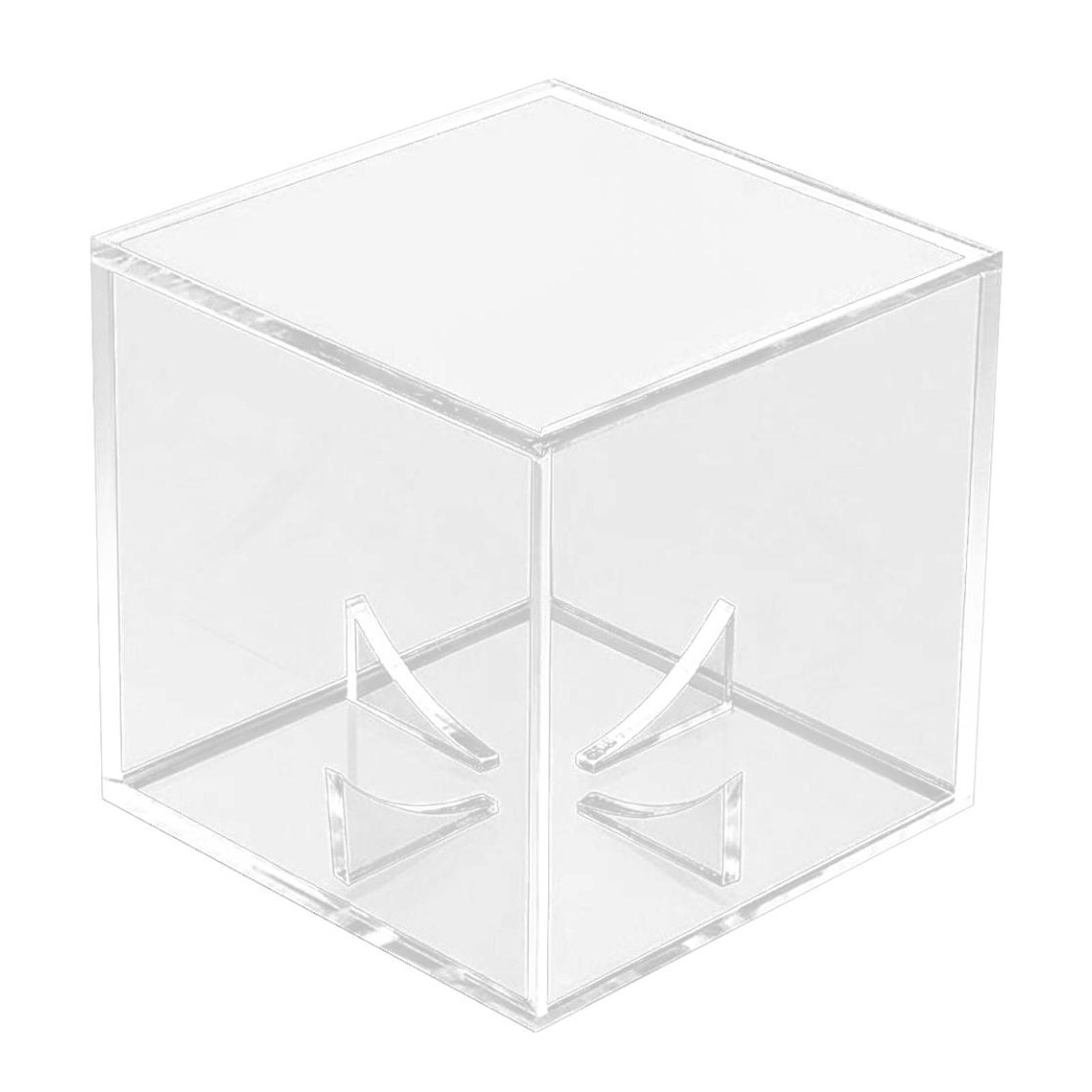 Magideal - Vitrina De Béisbol, Vitrina De Pelotas De Golf, 8 Cm, Soporte De Dados Acrílico Resistente Al Polvo Para Coleccionables, Juguetes Pequeños, Auriculare