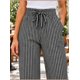 thumbnail image 1 of Pantalón Palazzo Mujer Rayado Tiro Alto Cintura Elástica Negro, 1 of 6