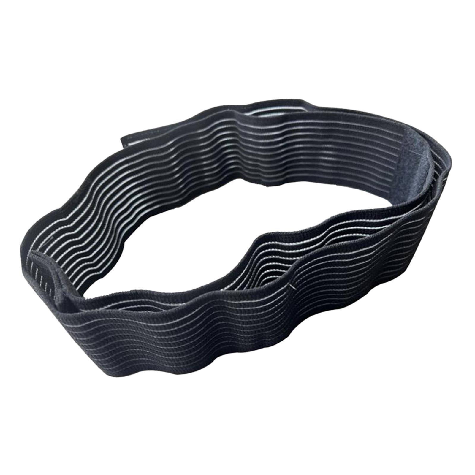 Magideal - Banda De Compresión De Transpirable Envoltura De Soporte De Compresión De A Prueba De Golpes Ajustable Para Yoga Fitness Gimnasio Ciclismo Negro