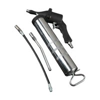 Magideal - Pistolas De Engrase Neumáticas De Aire De Acero, Herramientas De Lubricación, Pistola De Engrase Manual De Manguera Flexible Profesional Con Extensión