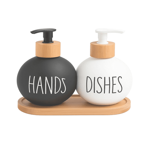Wakeshome - 2 Dispensador De Jabon Y Detergente Botella 500