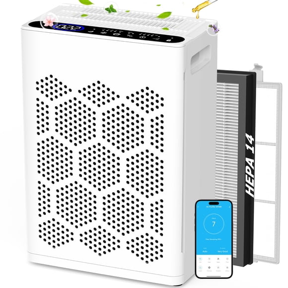 Purificador de Aire DAYETTE H14 HEPA WiFi Alexa Modo Mascotas