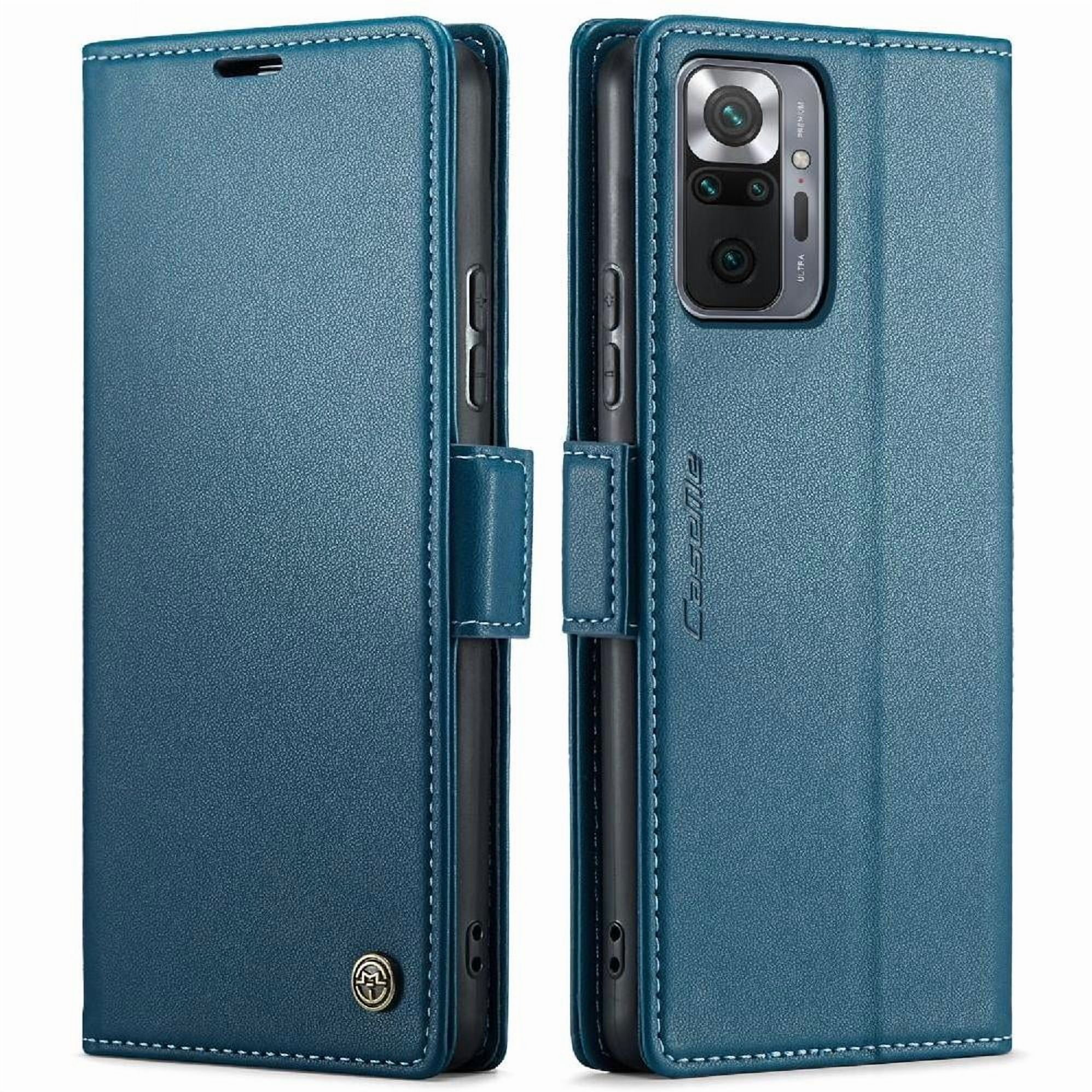 Case Me - Caseme Tipo Cartera Xiaomi Redmi Note 10 Pro Max Con Cierre Magnético, Rfid, Tarjetero, Soporte, Carga Inalámbrica