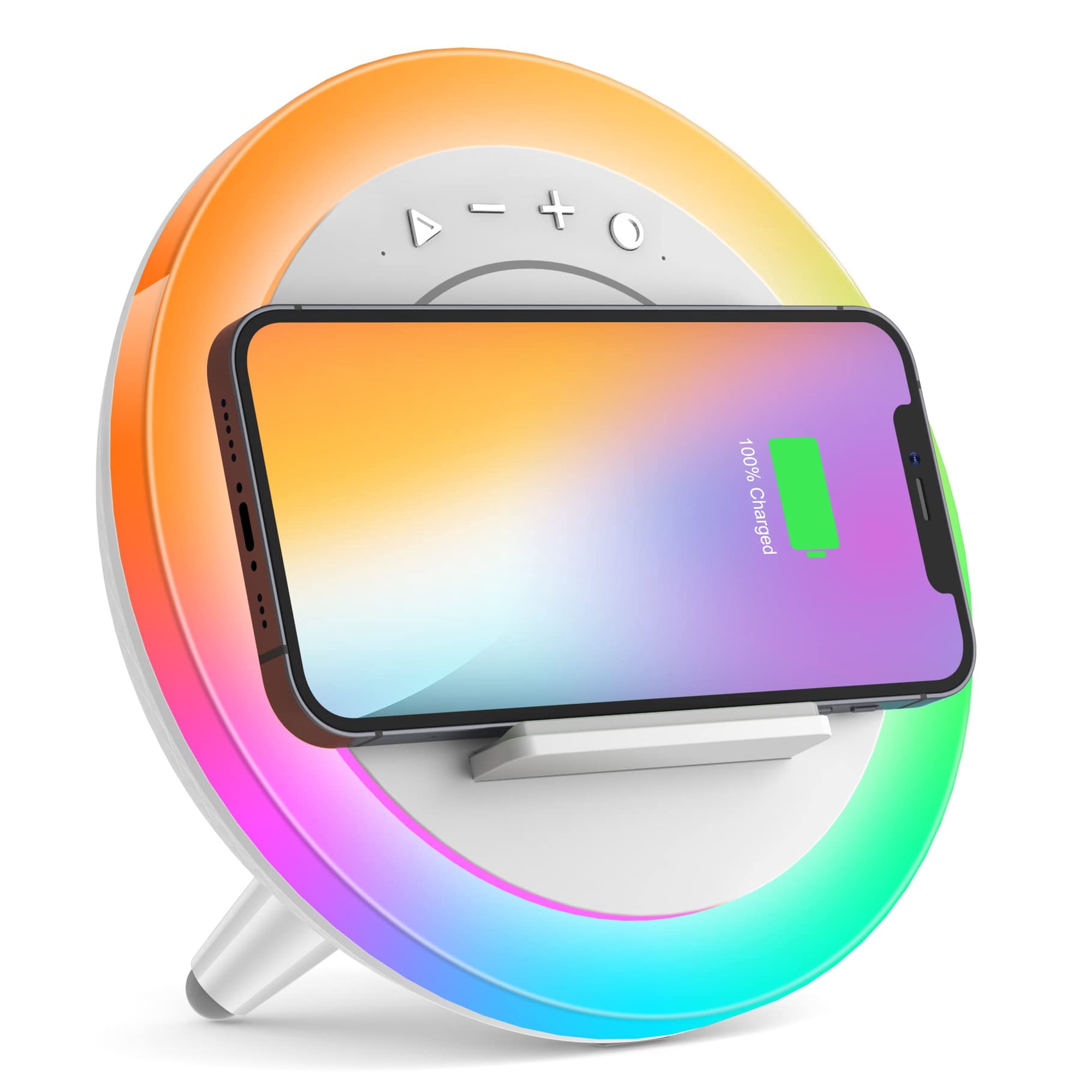 Altavoz Bluetooth, Luz Nocturna, Carga Inalámbrica, Sidvar