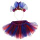 thumbnail image 3 of Ni?as Tutu vestido de falda sirena flor diadema conjunto princesa vestido traje S, 3 of 5