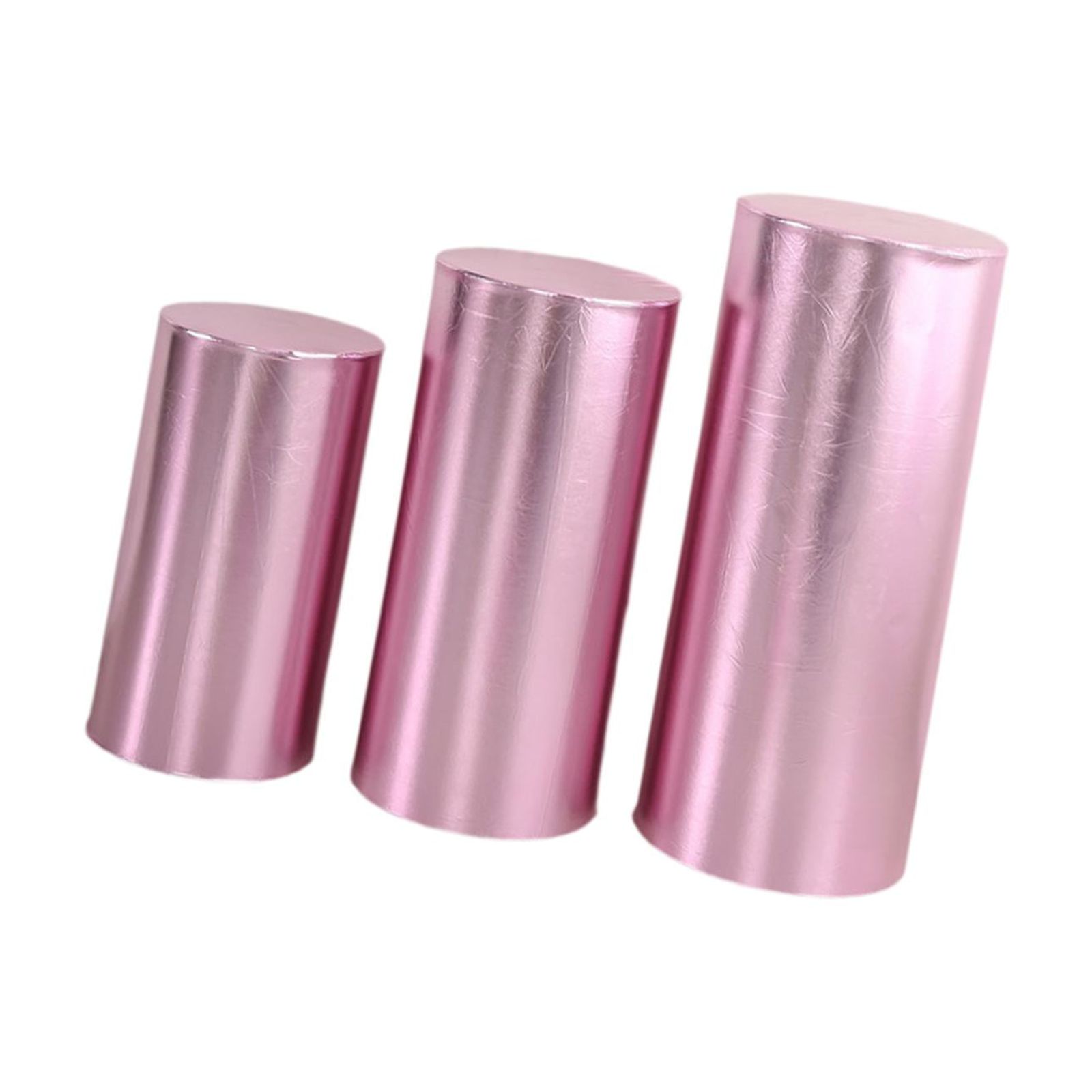 Bothyi - 3 Piezas De Cubiertas De Pilar De Pedestal, Suministros Para Fiestas De Graduación, Fiesta De Cumpleaños, Color Rosa