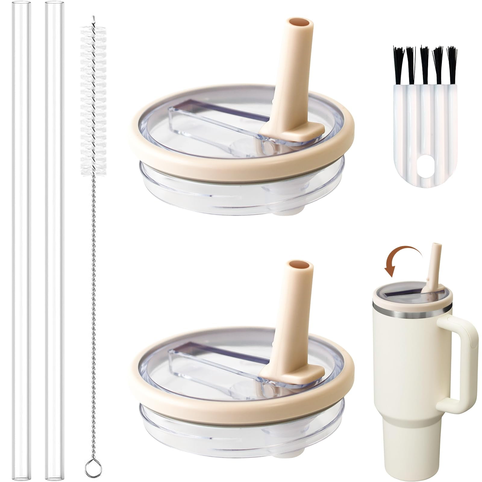 Culasign - Vaso De Repuesto Con Tapa Abatible, 40 Ml, Para Stanley, 2 Unidades