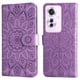 thumbnail image 4 of Funda tipo cartera FOXDOCK para OPPO F25 Pro , diseño girasol en relieve, cuero PU, cierre magnético, soporte y tarjetero, 4 of 5