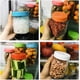 thumbnail image 2 of Paquete de 16 tapas de plástico de colores para tarros de conserva Ball, Kerr y más, 8 de boca regular y 8 de boca ancha (junta tórica de silicona incluida), tapas de plástico de grado alimenticio par, 2 of 7