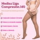 thumbnail image 3 of Medias Liga De Compresión 15 - 20 mmHg Para Varices 140 Hasta El Muslo Beige XL, 3 of 3