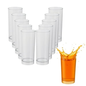 Disparo - Set 20 Vasos Plastico 280Ml Acrilico Desechable Transparente
