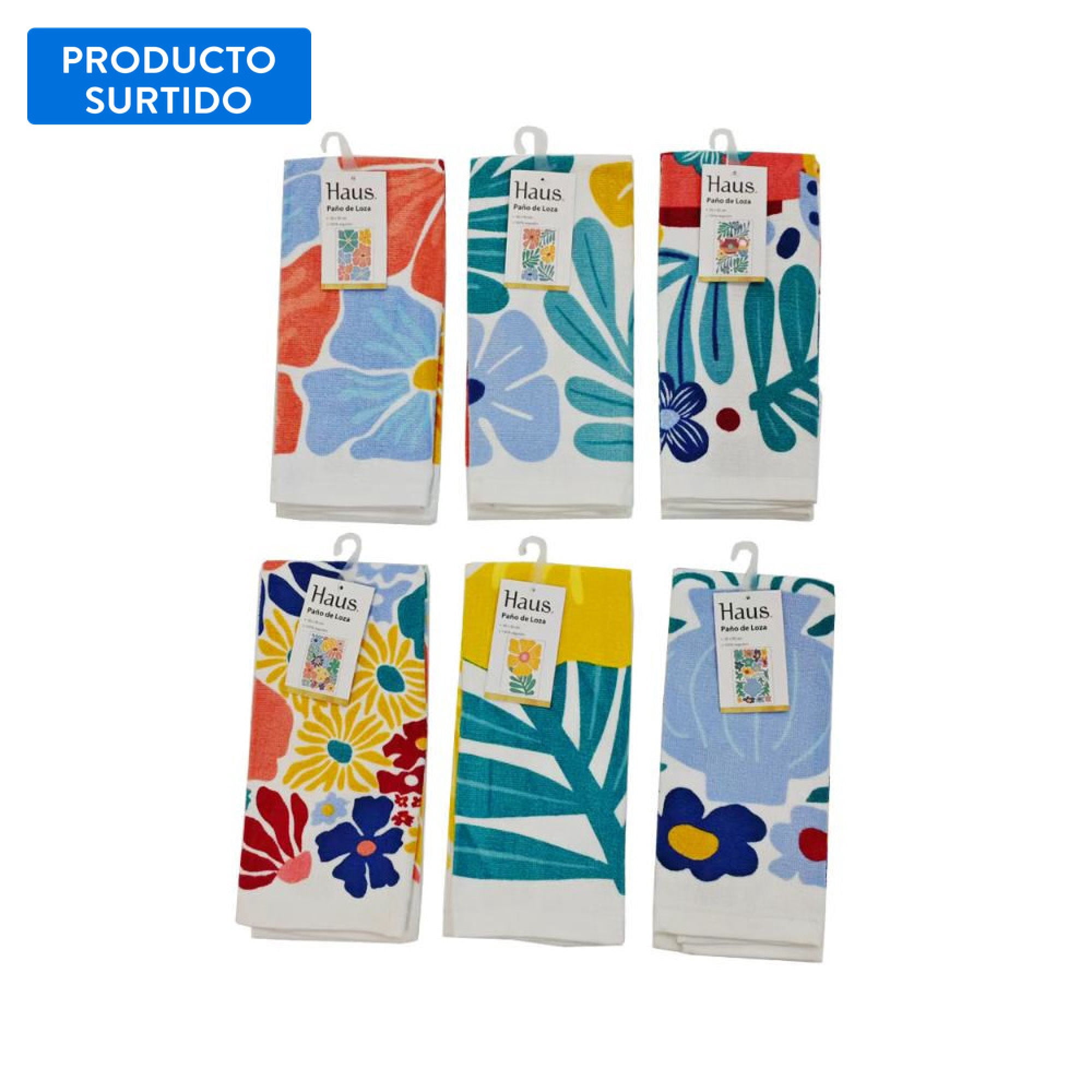 Paño De Cocina Velour 35x55 Cm, Producto Surtido 1 Un Haus