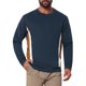 thumbnail image 1 of INSPIRE CHIC Sudadera Casual de Hombre con Cuello Redondo, Manga Larga, Bloque de Color para Entrenamiento, Talla XL, Azul Marino, 1 of 5