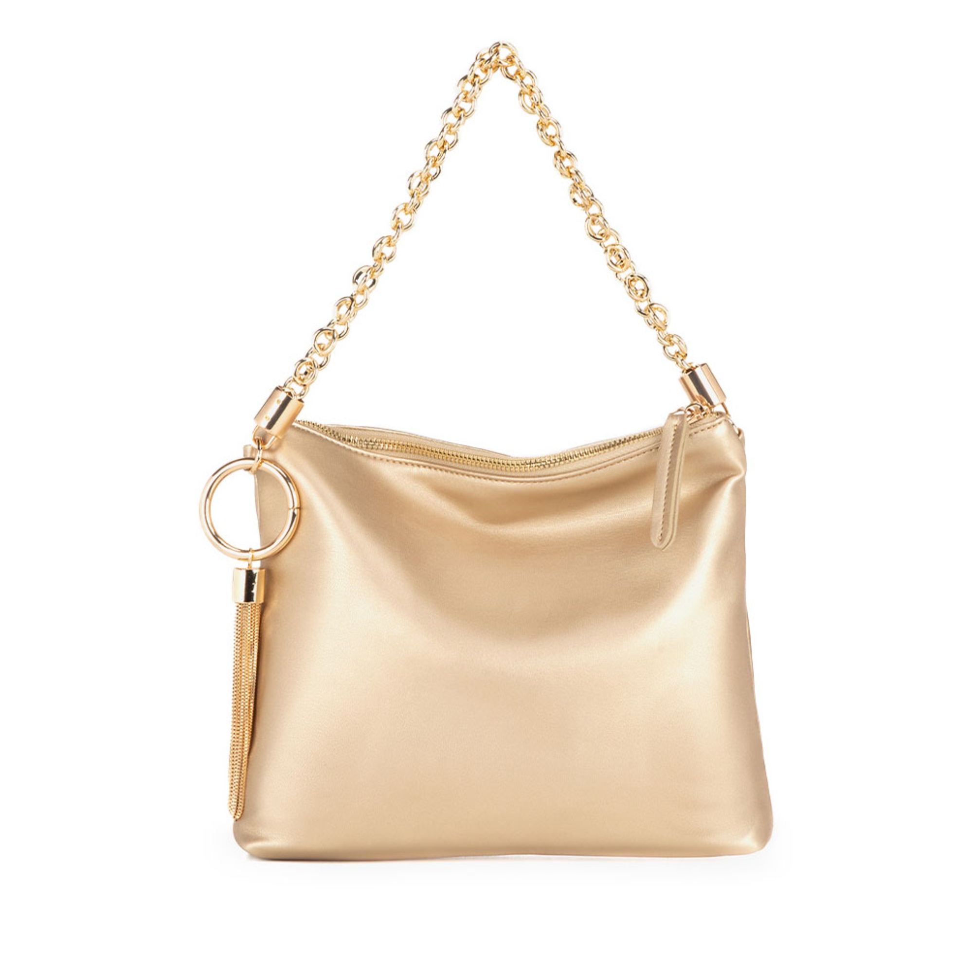 Bolso De Hombro Para Mujer, Mkf Collection, Bolso De Mano Versátil De Cuero Vegano, Elegante Y Funcional - Brigitte - Oro