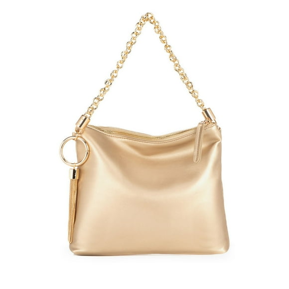 Bolso de Hombro para Mujer, MKF Collection, Bolso de Mano Versátil de Cuero Vegano, Elegante y Funcional - Brigitte - Oro
