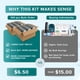 thumbnail image 4 of Kit de Higiene TREKTOTE - Pack de 100 unidades Premium para Hombre, 4 of 9