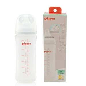 Mamadera Boca Ancha Plástica Pigeon 330 Ml