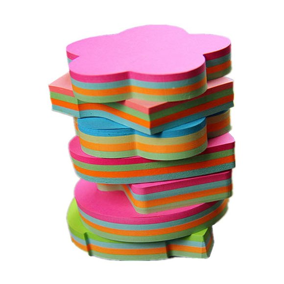 Notas adhesivas Funny live 3 × 3 cm – 6 bloques con formas aleatorias