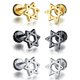 thumbnail image 1 of Pendientes De Tuerca De Acero Inoxidable Con Estrella De David, Regalo Para Hombre Y Mujer A La Moda Con Tornillo, 1 of 1