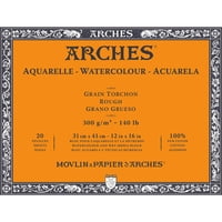 Block Acuarela Arches 300Gr Grano Grueso 20 Hojas 31 X 41 Cm