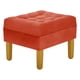 thumbnail image 3 of Set Pouf Wood 1c Felpa 01 Naranjo, 3 of 5