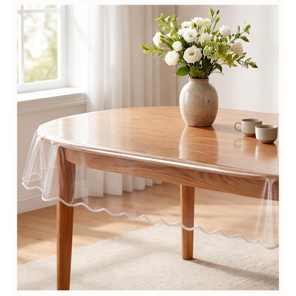 Mantel Protector Transparente Oval 137x183 cm – Artisan Flair
