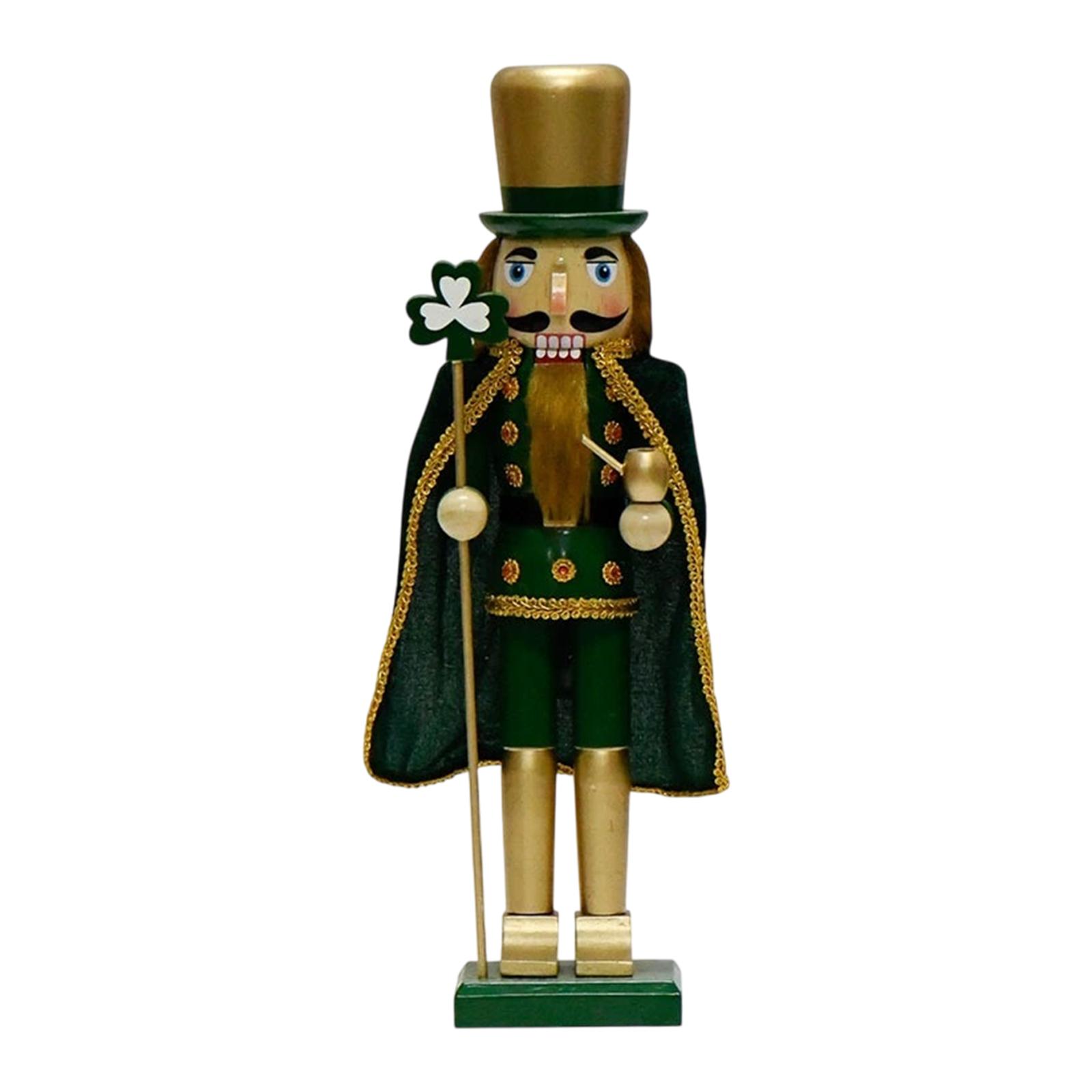 Bothyi - Figura De Cascanueces De Madera, Adorno Irlandés, Decoración Para El Hogar, Día De San Patricio
