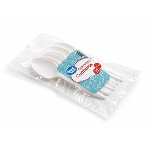 Cuchara blanca 10 unidades