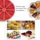 thumbnail image 2 of Molde triangular de silicona para bizcochos, 2 unidades, 8 cavidades, para pizza, 10 cm de diámetro interior, para brownies, muffins, tartas de queso y pan de maíz. Ideal para hornear en casa., 2 of 7