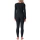 thumbnail image 3 of INSPIRE CHIC Conjuntos de Ropa Interior Térmica para Mujeres Camiseta de Manga Larga con Leggings Conjunto de Pijamas de Capa Base para Invierno Frío S Negro, 3 of 6