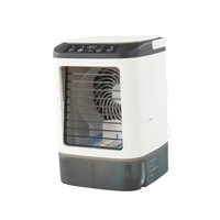 Magideal - Refrigeración De Aire Portátil, Mini Ventilador De Aire Acondicionado, Ventilador De Refrigeración Usb Con 7 Luces Led, 3 Velocidades, 2 Modos De Pulv Con Caja De Hielo