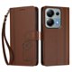 thumbnail image 3 of Funda Cartera Trébol para Xiaomi Redmi Note 13 Pro 4G con Ranuras Tarjetas y Carga Inalámbrica Marrón, 3 of 6