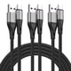 thumbnail image 1 of Cable USB a USB C HALIHALL, paquete de 3 m, nailon trenzado de primera calidad, 1 of 8