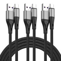 Cable Usb A Usb C Halihall, Paquete De 3 M, Nailon Trenzado De Primera Calidad