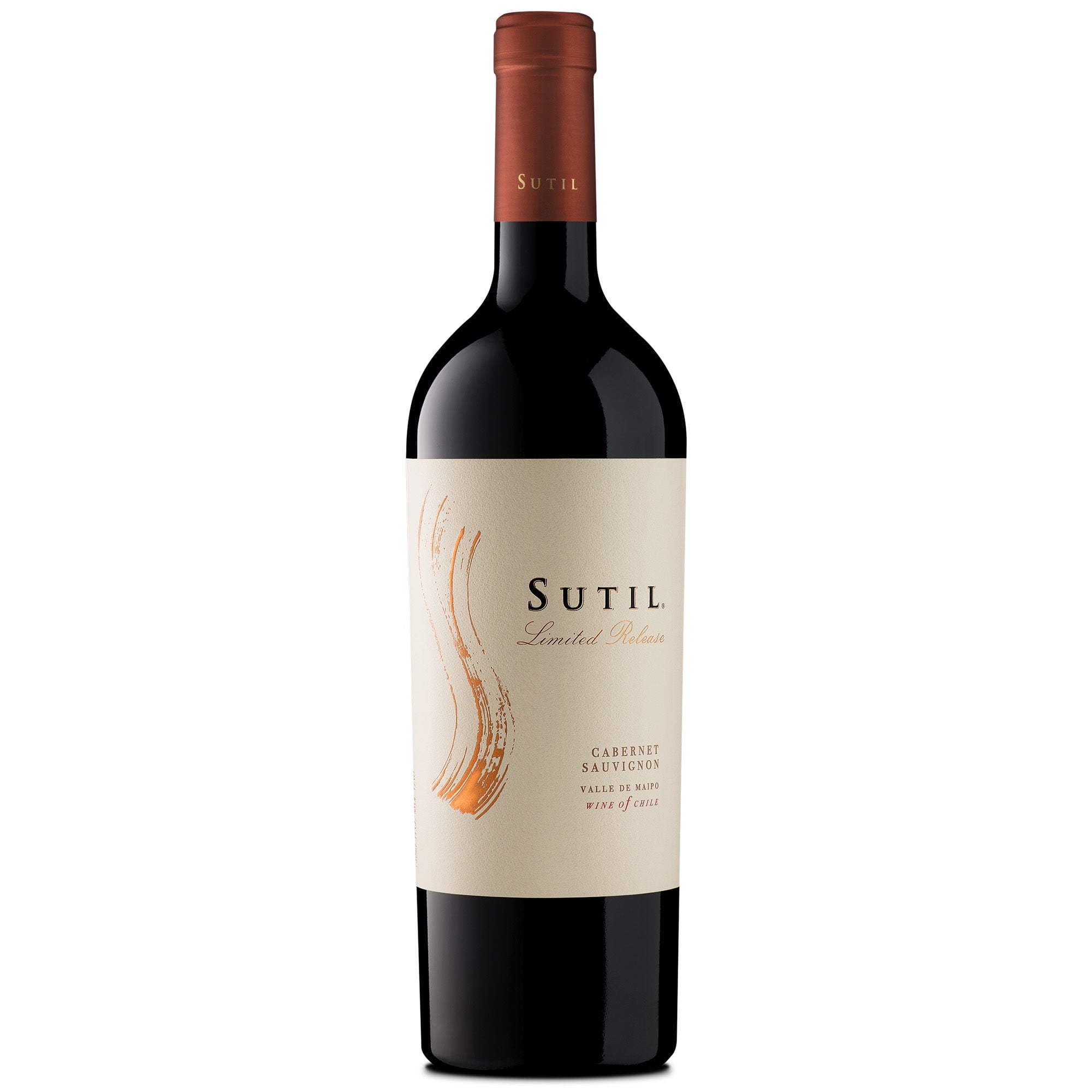 Vino Tinto Cabernet Sauvignon 13.5° Botella 750 ml Sutil