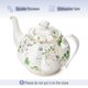 thumbnail image 3 of Tetera Brew To A Tea 1100 ml con diseño floral de porcelana, 3 of 7