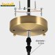 thumbnail image 3 of Kit de cubierta VTYXCTIGJ 12 cm dorado mate con cable de puesta a tierra UL, 3 of 7